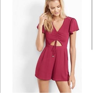 Express | Cutout Flutter Sleeve Romper